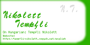 nikolett tempfli business card